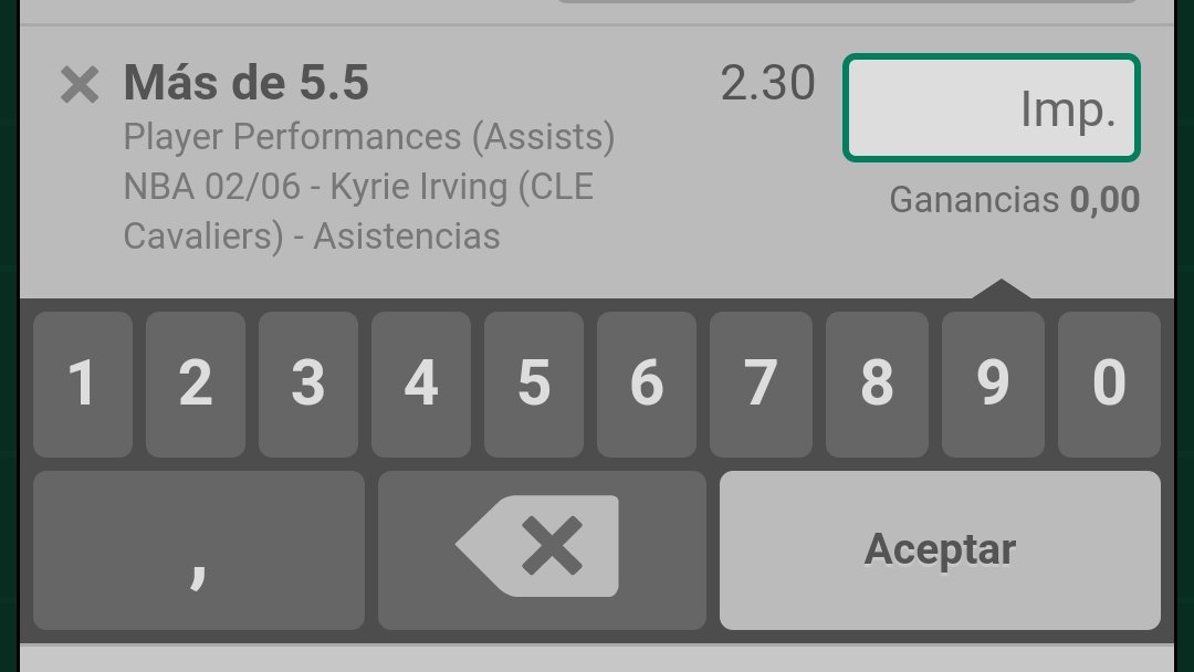 RECOMENDACIÓN!!

STAKE 2/5