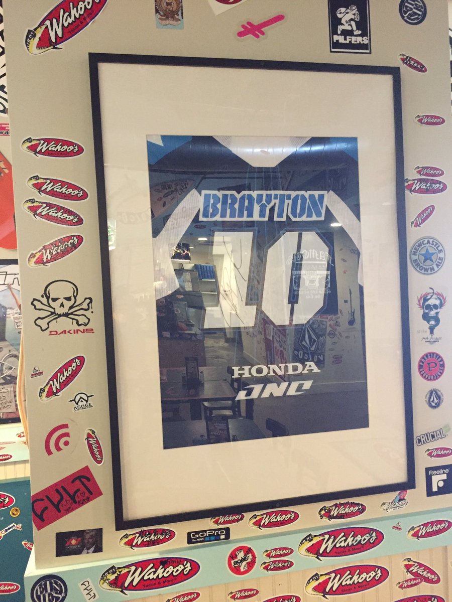 greersa's tweet image. Hey @JasonWeigandt , @justinbrayton 's jersey at Wahoo's in Lincoln, NE