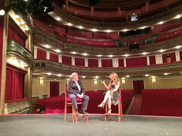 Un lujo hacer el programa en el #Teatro Gayarre para celebrar #4AñosNATV.