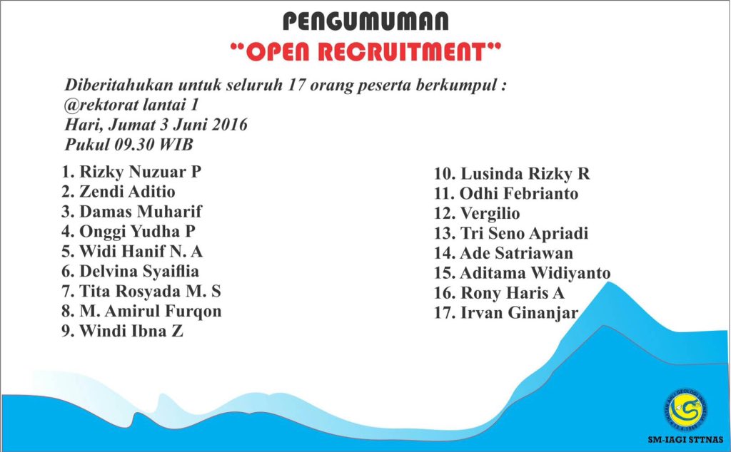 Buat temen-temen yang tidak ada kuliah hari ini dimohonkan bisa bergabung jam 9.30 direktorat lantai 1,suwen 😊