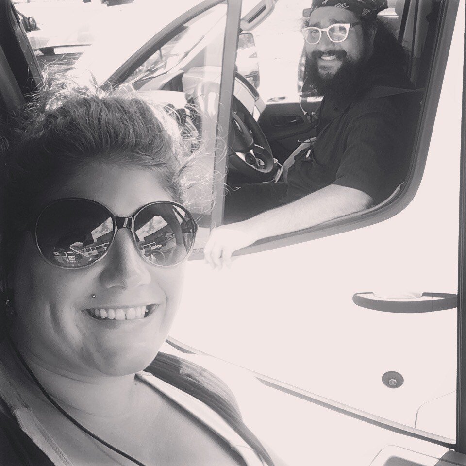 Vote_DumpTrump's tweet photo. Cutest driver duo around lol #PALife #SetLife #Boyfriend #ShuttleCrew https://t.co/DSNPivL5QF