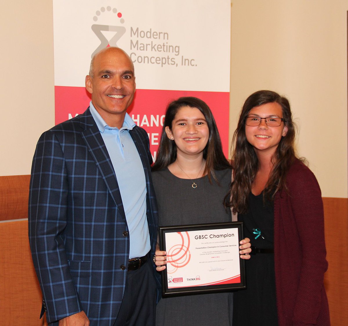 MECSDSpartans's tweet photo. Awesome job Rachel and Kayla top consumer services team at the Scholastic Challenge @MrsMurat @VanFossenJason #GBSC https://t.co/OyyGnKCaLP