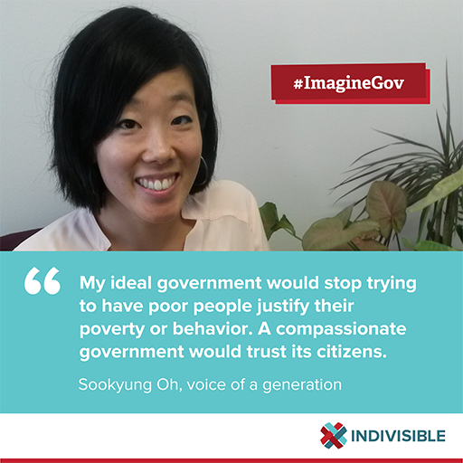USIndivisible's tweet photo. .@AFSCME’s Sookyung Oh believes our gov can figure out solutions to community-wide problems. https://t.co/oHY9jS4A83 https://t.co/U4Cn3Xj4aC