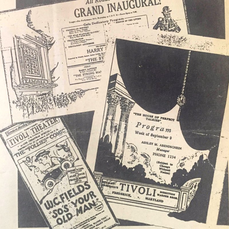 WeinbergCenter's tweet photo. #TBT In 1986, Fredericktonians donated memorabilia from our Tivoli days. This wknd we'll bring some of it to #FFOTA! https://t.co/nct96Q8fHe