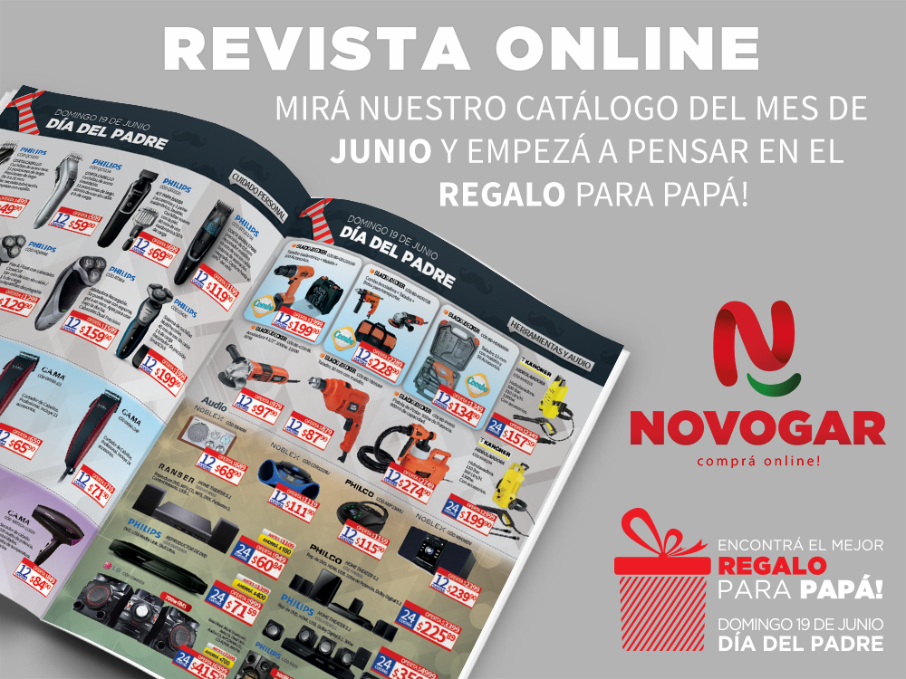 NovogarOnline's tweet photo. Mirá en nuestra revista online las ofertas que tenemos para hacerle el mejor regalo🎁 a papá👔 https://t.co/bIaDD8bynw https://t.co/hyRiH9vzGF