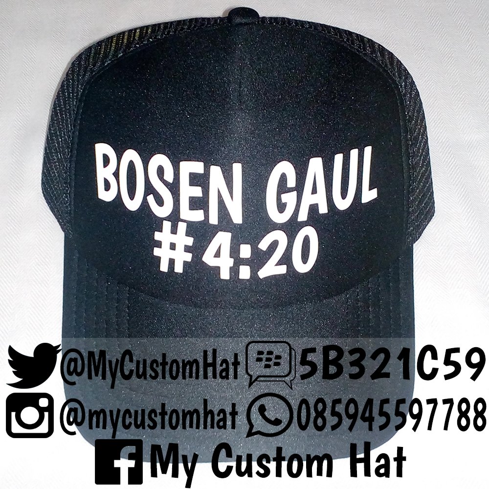 MyCustomHat's tweet image. mau punya topi seperti ini? order sekarang, kata-kata sesukamu! bisa pakai design sendiri.

PIN: 5B321C59