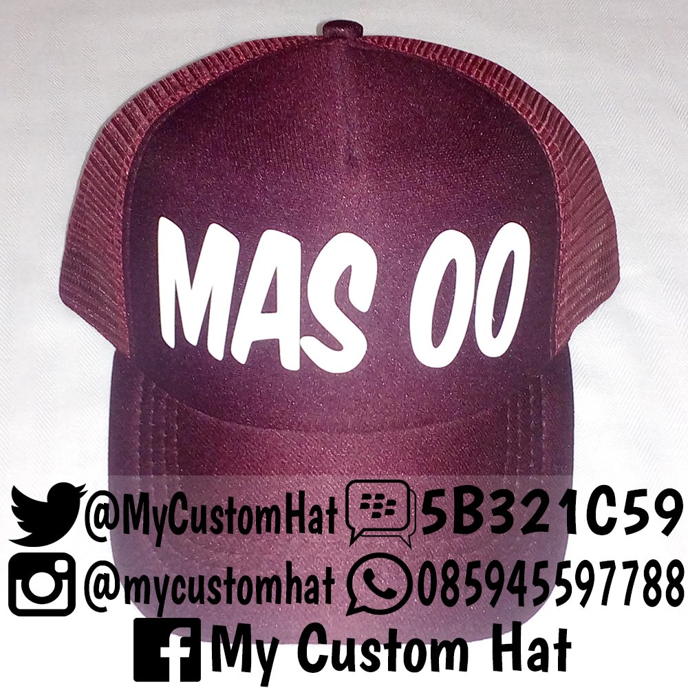 MyCustomHat's tweet image. mau punya topi seperti ini? order sekarang, kata-kata sesukamu! bisa pakai design sendiri.

PIN: 5B321C59