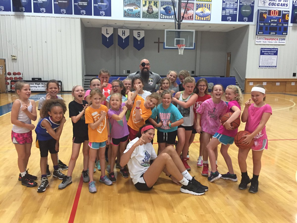 LHSCougarGBB's tweet photo. Some of the campers thought Coach Long looked like a pirate. So he dressed the part today. #arrrrr #scaryfaces https://t.co/eFjBM9yPf6