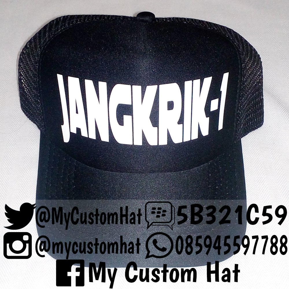 MyCustomHat's tweet image. PALING HITZ! topi custom dengan kata-kata dan design sesukamu, banyak pilihan warna.

PIN: 5B321C59