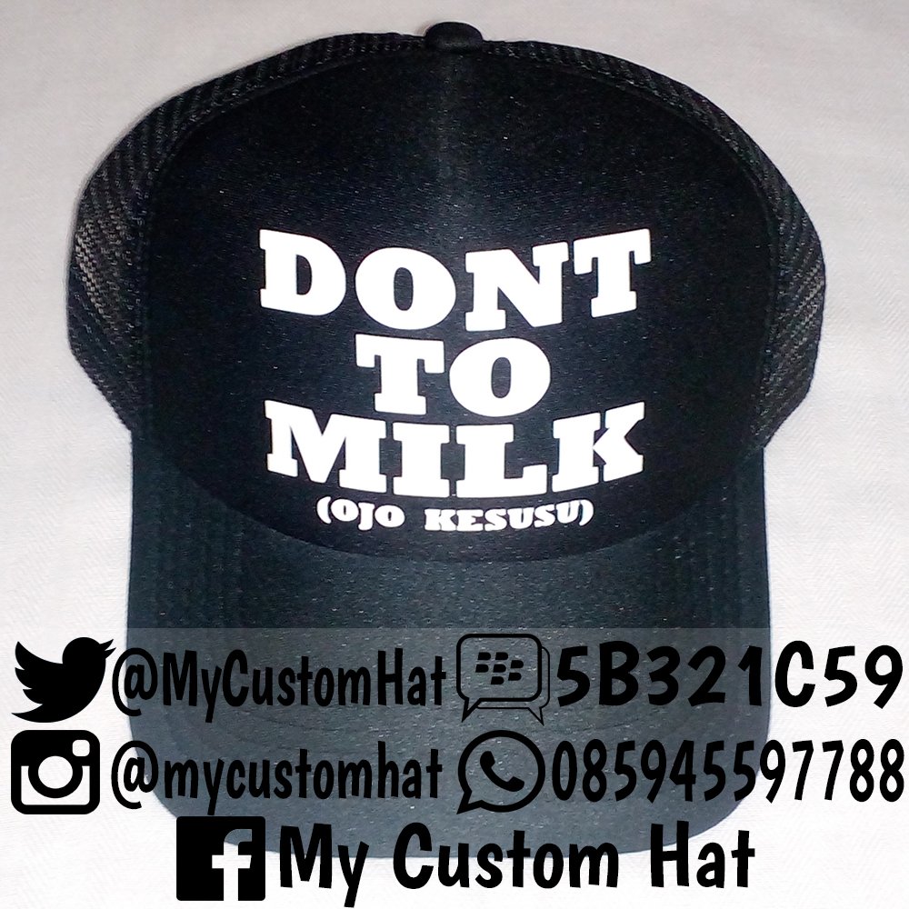 MyCustomHat's tweet image. PALING HITZ! topi custom dengan kata-kata dan design sesukamu, banyak pilihan warna.

PIN: 5B321C59