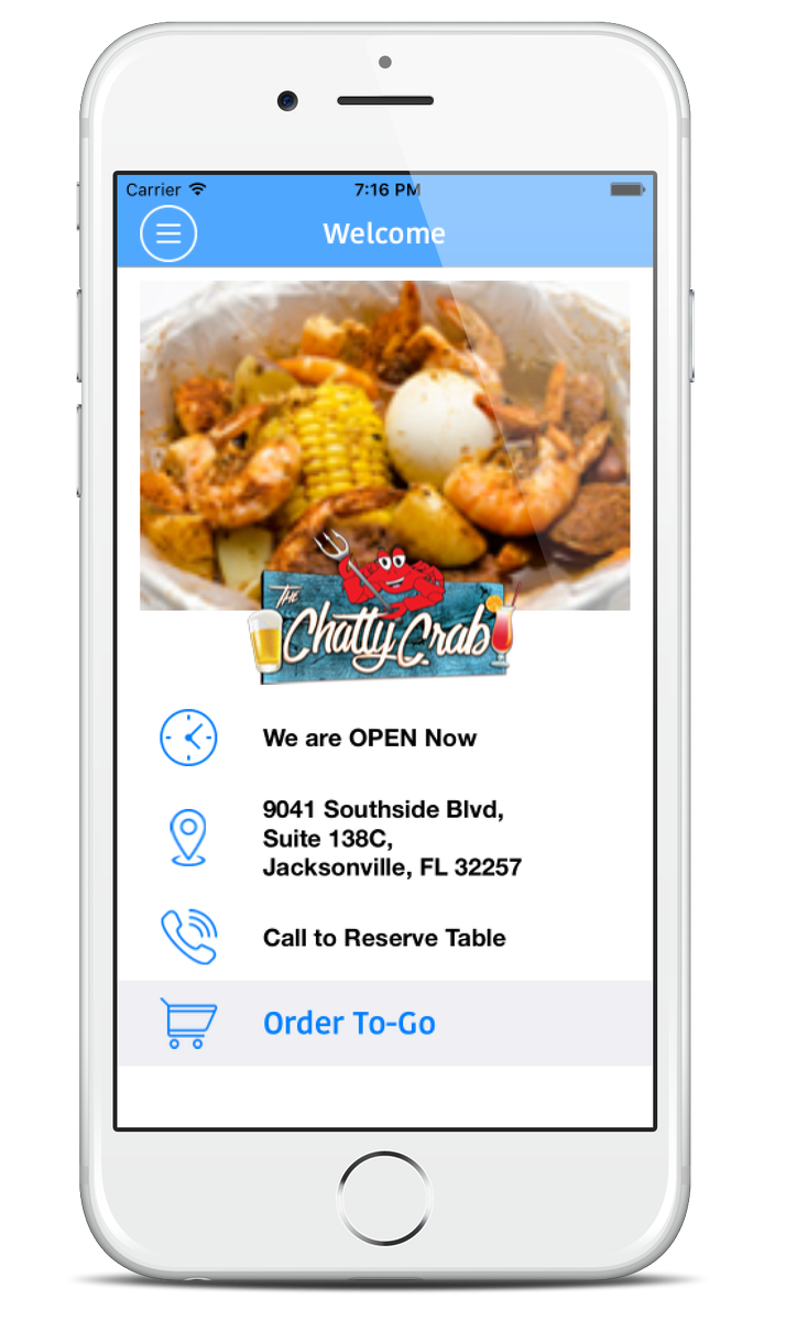 123appsstudio's tweet photo. App for CHATTY CRAB. Get offers, Online orders &amp; rewards.
https://t.co/uGDPPSvVft @jax_just_in @SocialinJax #food https://t.co/ASMXCa5fMl
