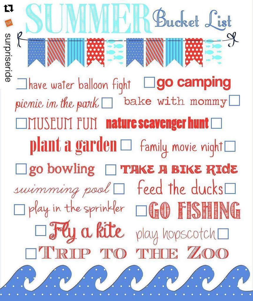 washparentmag's tweet photo. Love this summer bucket list! School will be out soon and time to check off some of these items! Would you add anyt… https://t.co/XHJq7JWwse