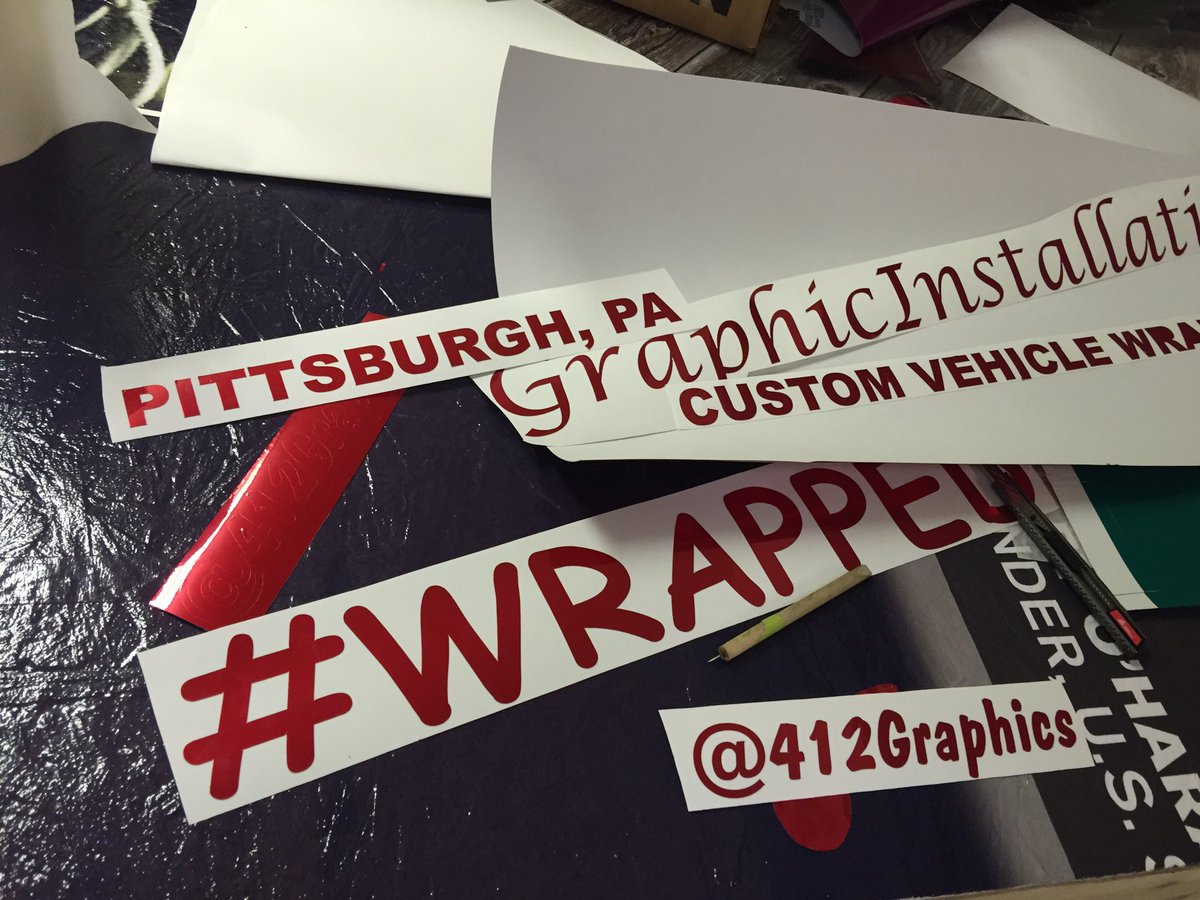 Cutting up some #RedChrome for my #wrapped Shop Car