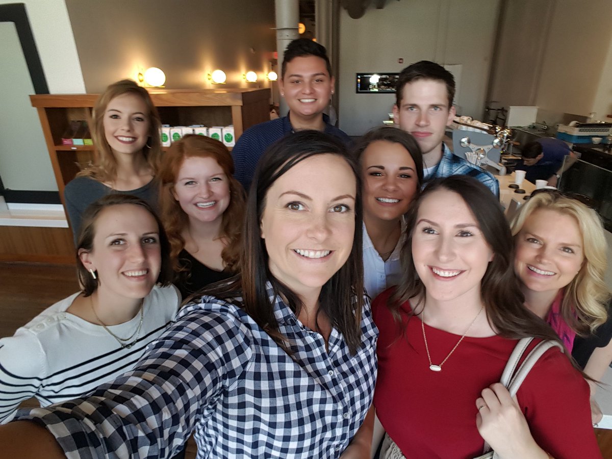 CyndiW68's tweet photo. First @BeansmithCoffee visit for the interns @BaileyLauerman #BLX2016 #omaha #advertising https://t.co/wYDk1kOHKP