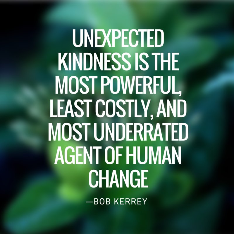 Kindness and giving go hand-in-hand.