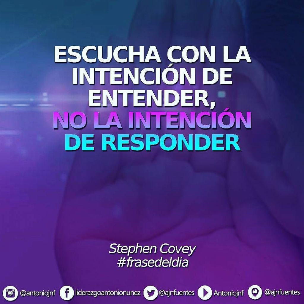 ajnfuentes's tweet photo. Escucha con la intención de entender, no la intención de responder..... @antoniojnf @antoniojnf 
#by #stephencovey … https://t.co/iFq6htfMIt