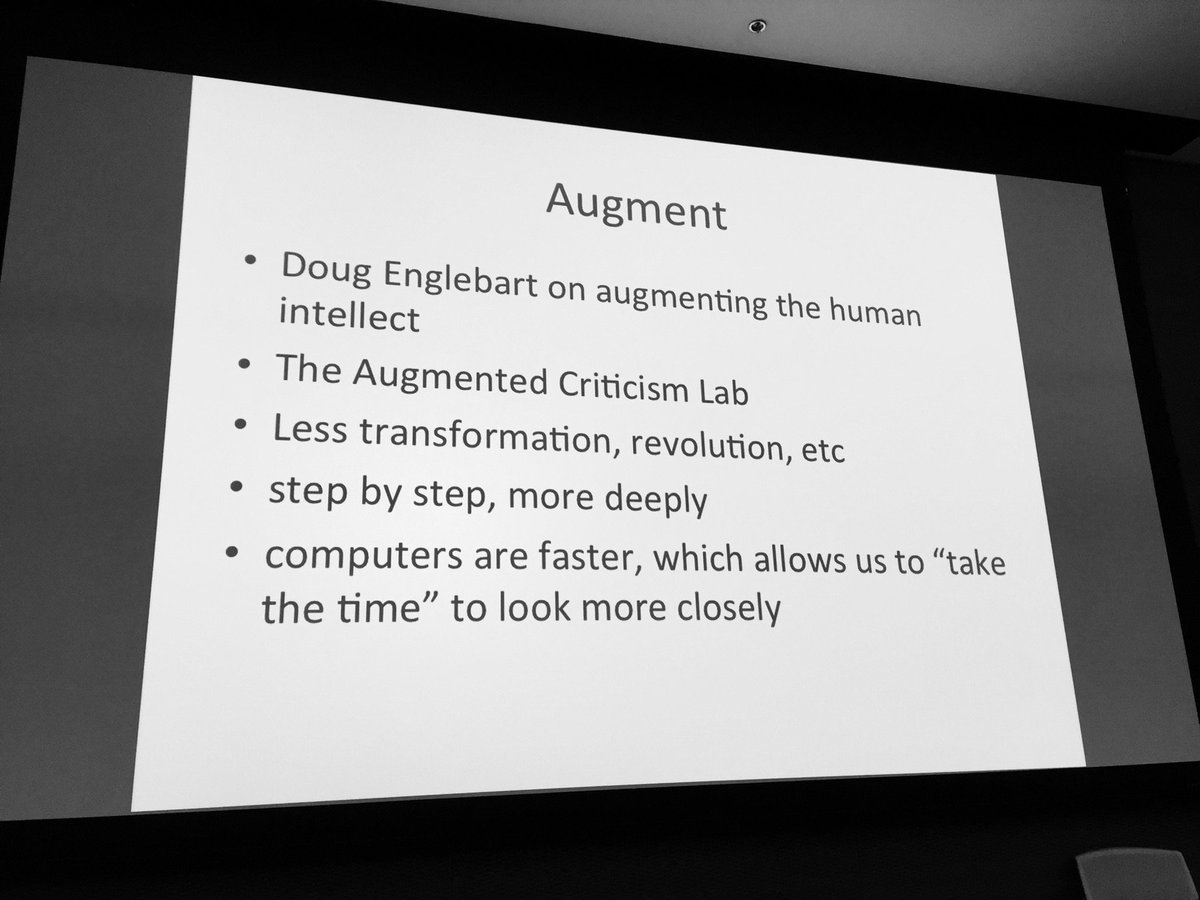 ullyot's tweet photo. My proudest moment: shout-out to @ACriticismLab project <https://t.co/IOncZrIFEL> at #dhsi16 plenary #congreSSH https://t.co/ytnfckMwJN