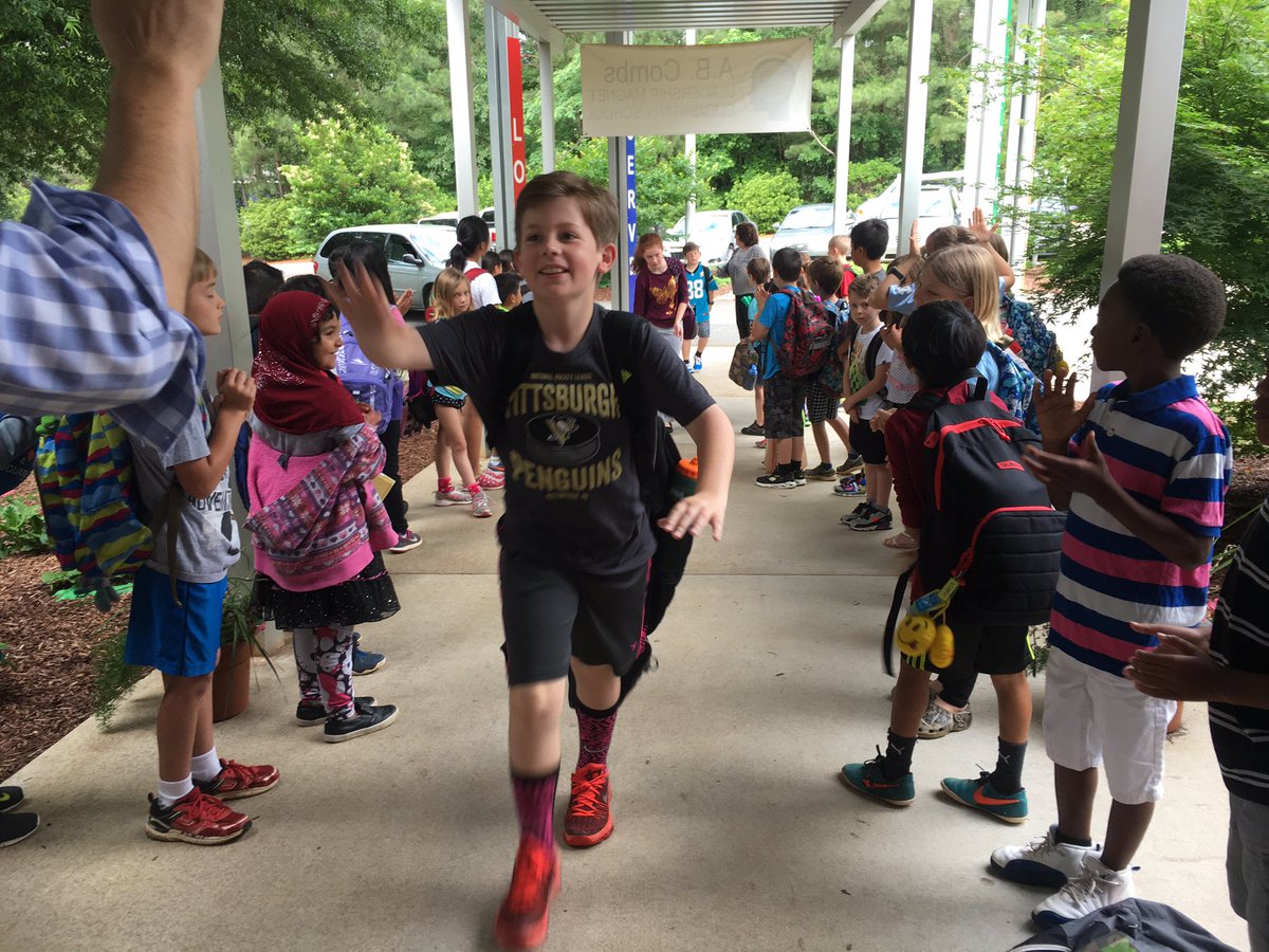 CombsCatchUp's tweet photo. We are so proud of all of our students! They have worked so hard this year! #eogtime #victorytunnel #gameon @WCPSS https://t.co/w97zjR9lZe