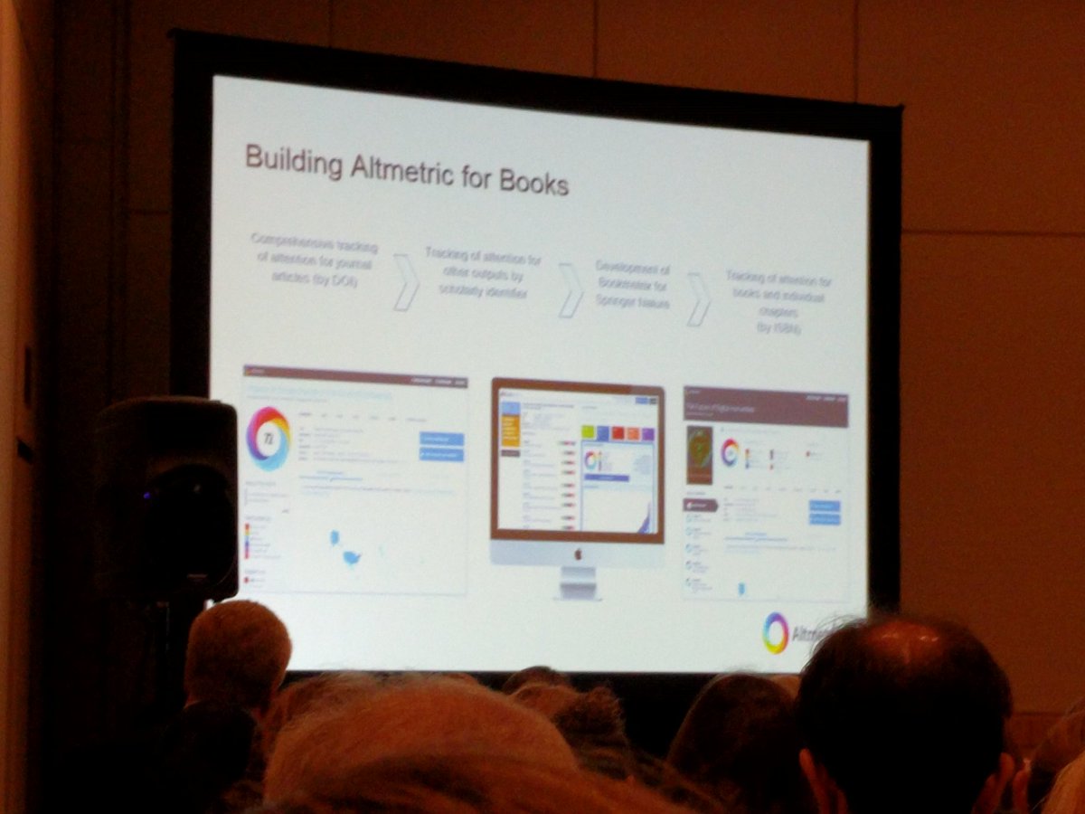 mdinatSTM's tweet photo. Altmetric for Books, using ISBN, breaks out data by chapter #SSP2016 https://t.co/KNa0BE2D9r