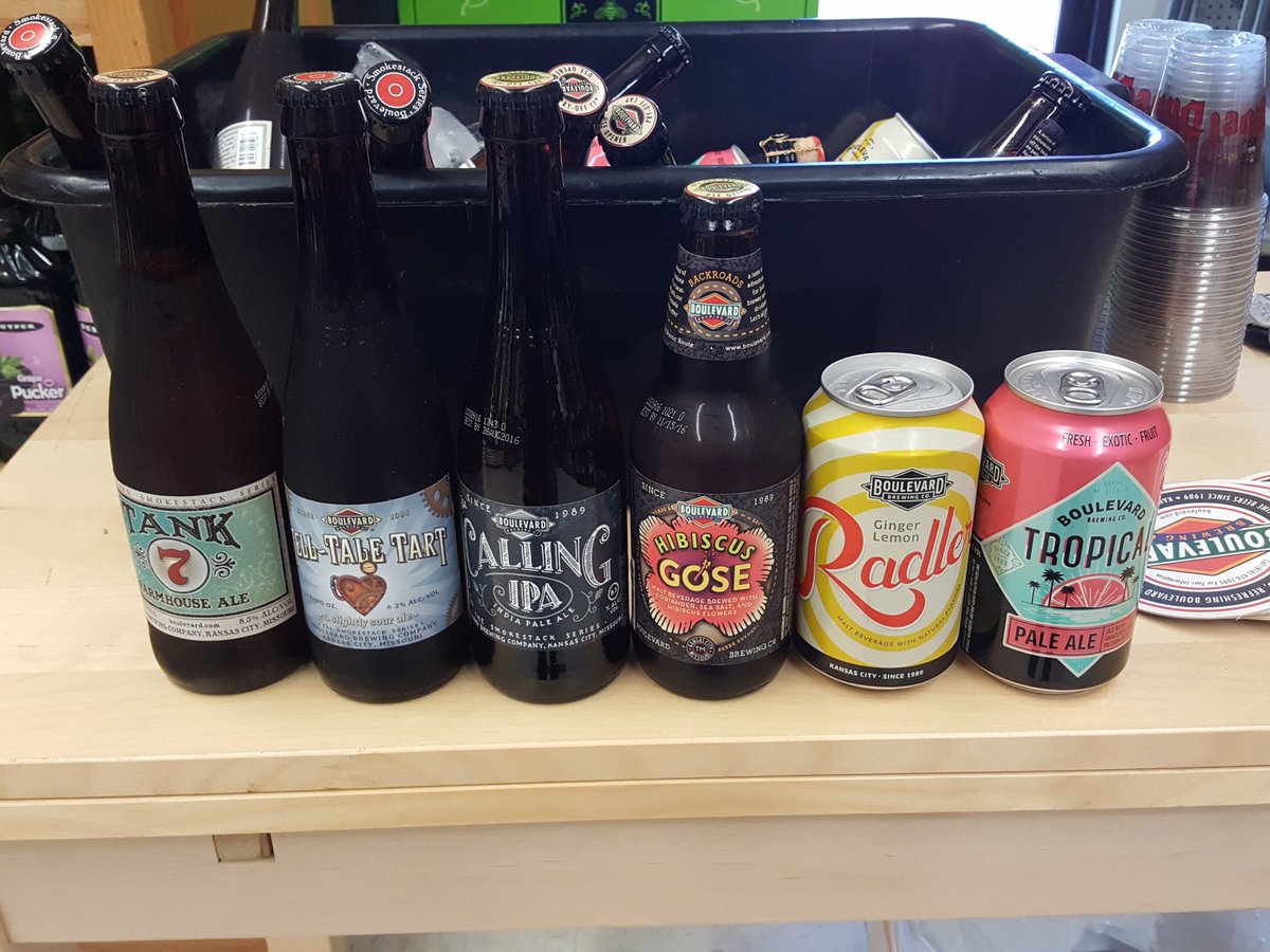 Time for an awesome tasting of <a href="/Boulevard_Beer/">Boulevard Brewing Co.</a> with <a href="/BoulevardMN/">BoulevardBrewing MN</a>! He will be here pouring great things till 7pm.