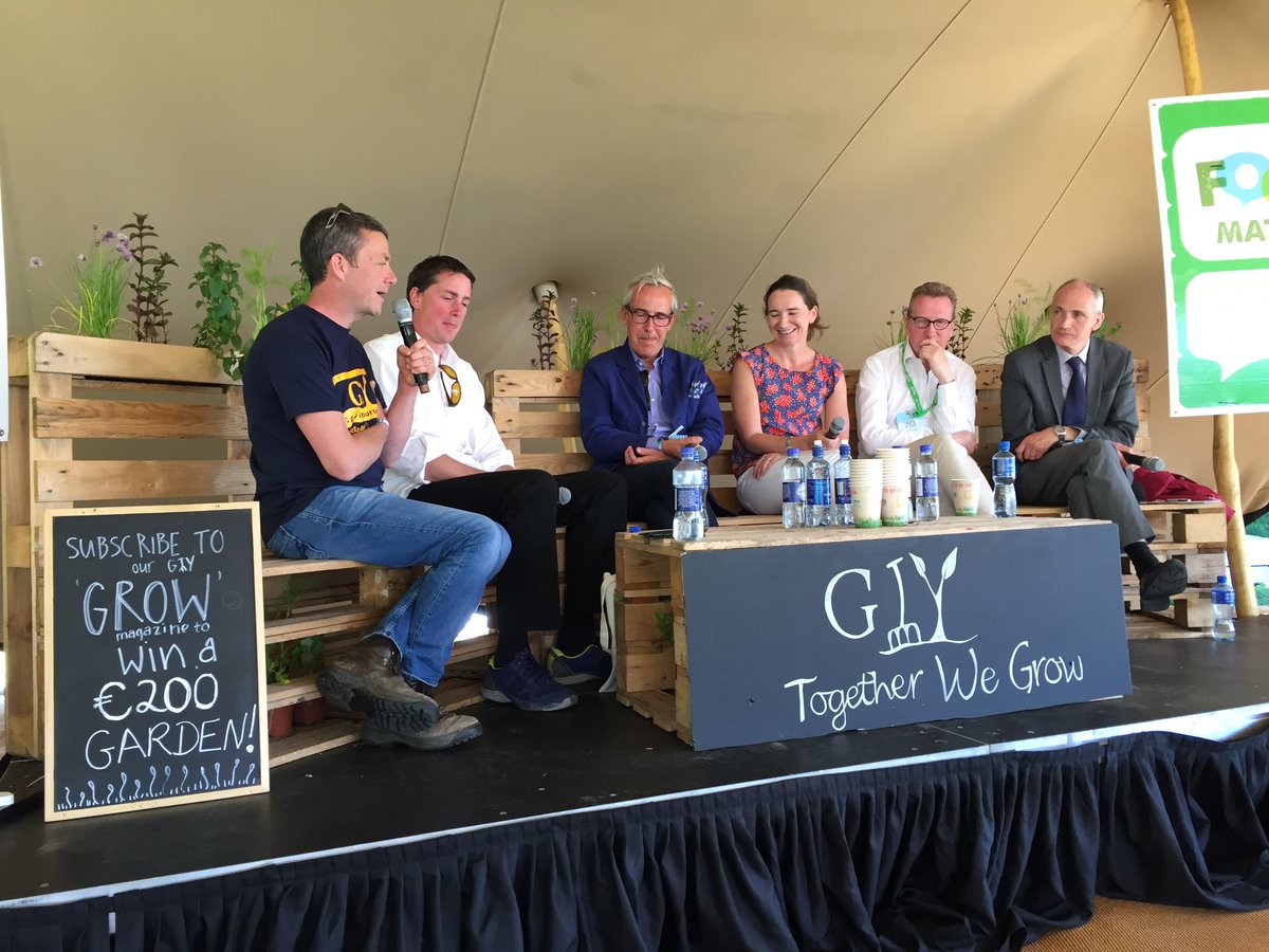 Great to be part of <a href="/giyireland/">GIY</a> #FoodMatters talk at Bloom w/ @lizgoregrimes <a href="/Bordbia/">Bord Bia - The Irish Food Board</a> <a href="/rorysfood/">Rory O Connell</a> &amp; <a href="/LesliesWineFood/">leslie williams</a>