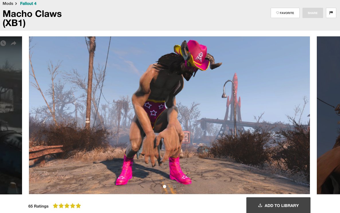 Kotaku on X: Nearly 900 mods now available for Fallout 4 on Xbox One.  Bigger breasts, kid-killing & more    / X