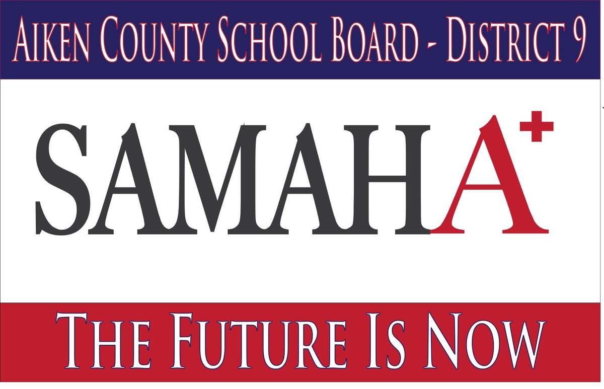 Join my campaign Facebook page at Samaha for Aiken County District #9.  Thanks <a href="/Raffy_2510/">Ryan Rafanan</a> for the awesome logo!