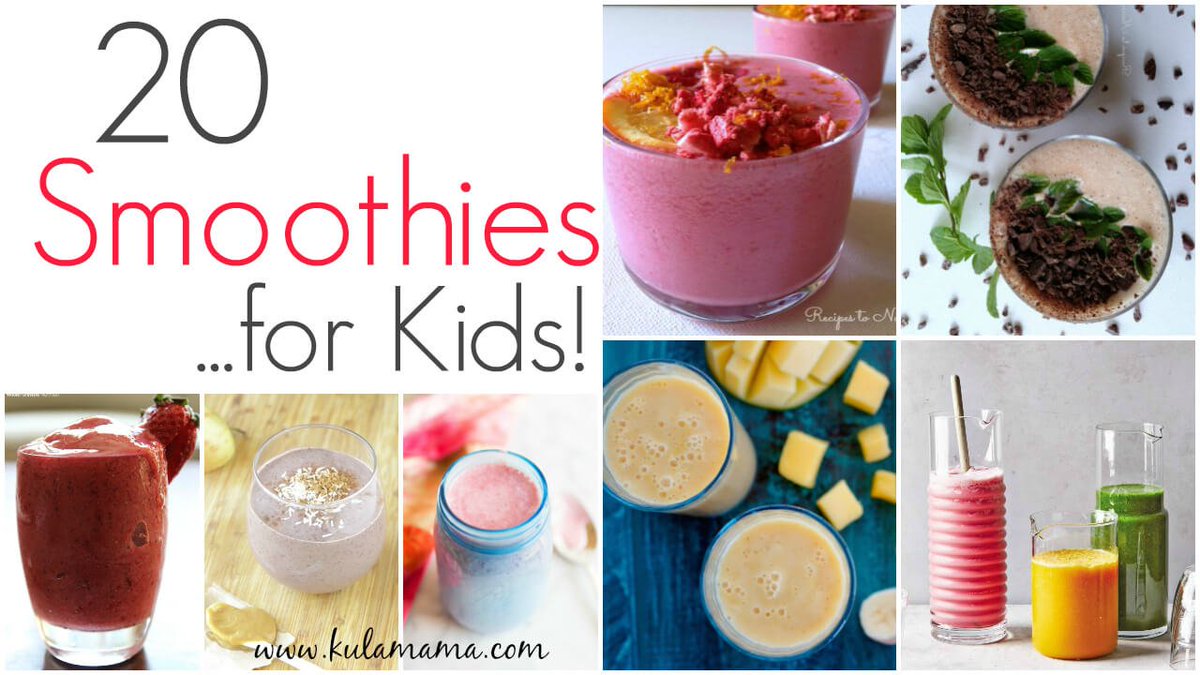 Recipes2Nourish's tweet photo. 20 #Smoothies for #Kids - from @kulamama Kula Mama #smoothiesforkids https://t.co/UpJUwwQDNK https://t.co/HcA2xvm1uT