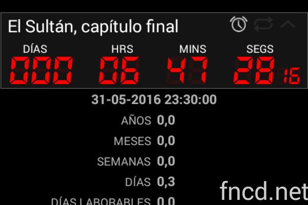 ClaudioFLeon's tweet photo. 6 hours 47 minutes 28 seconds until El Sultán, capítulo final #countdown #ElSultanRectaFinal #ComunidadOtomana https://t.co/E76xZriljD