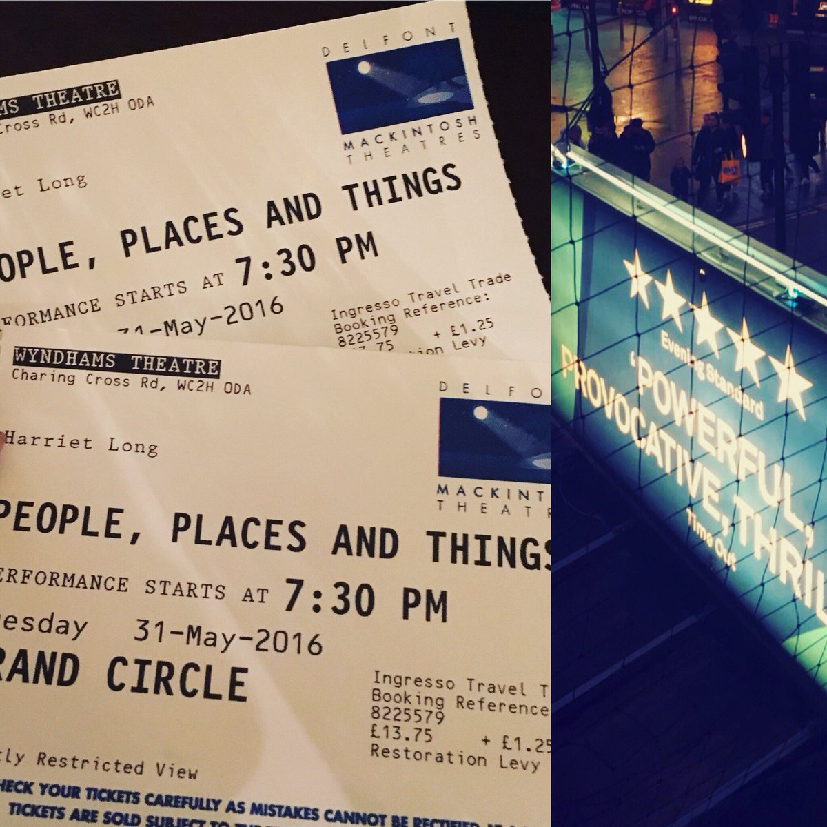 #Peopleplacesandthings deserves those 5 🌟 Denise Gough was just breathtaking!!