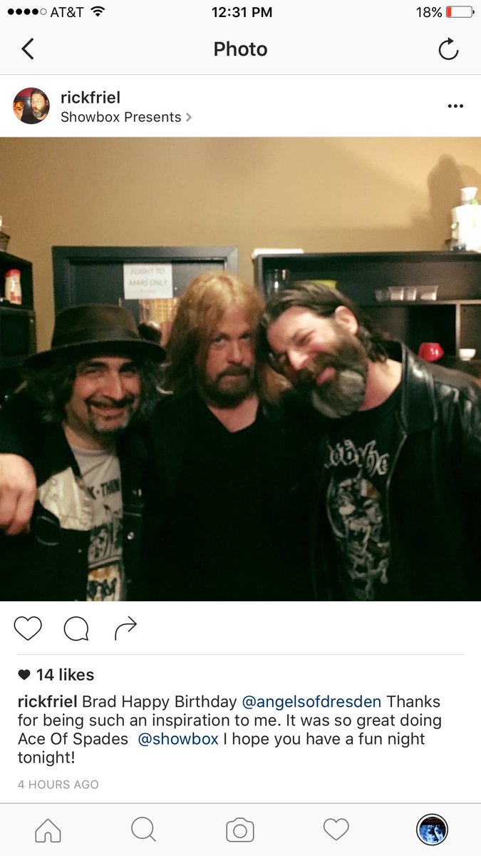 Thank you Rick Friel for the happy birthday shoutout! #AOD #Angels #AngelsOfDresden