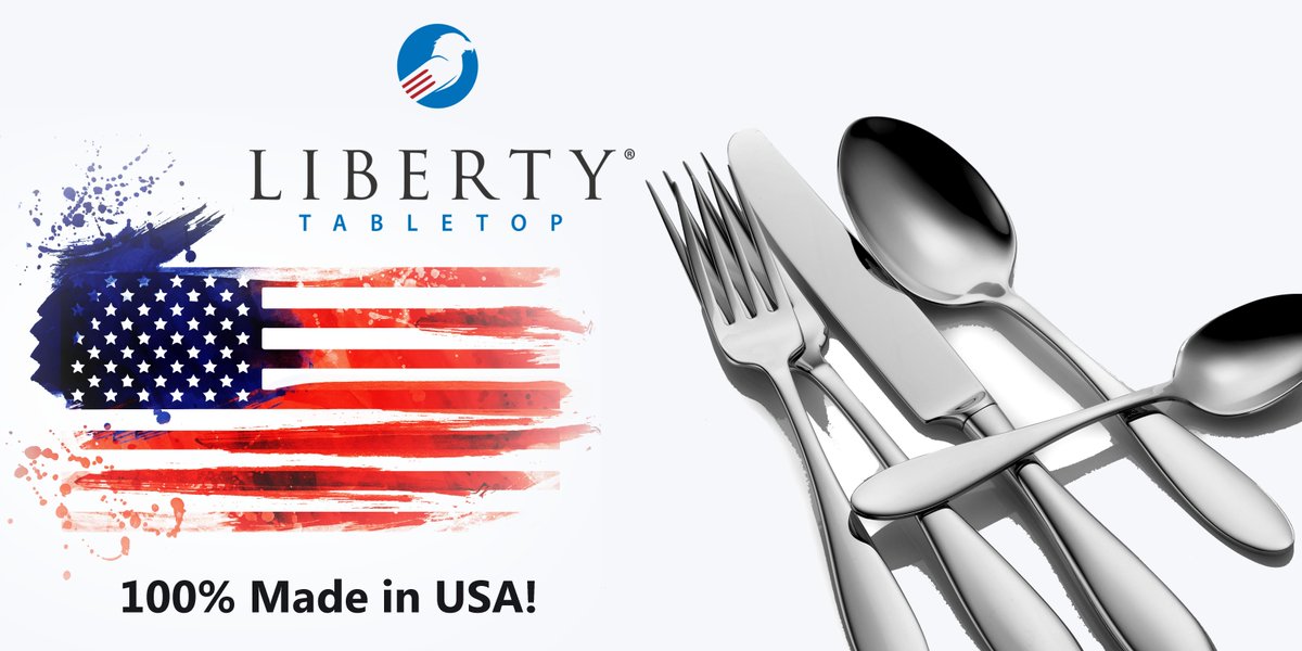 Silverware 100% #madeinusa <a href="/LibertyTabletop/">Liberty Tabletop</a> Buy direct, Save Money, Enjoy Quality, and Create Jobs in the USA!