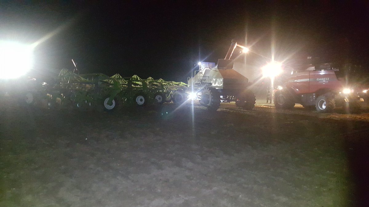 How to make better use of your header outside of harvest... header box holds 8ton seed box 8 ton Coincidence?