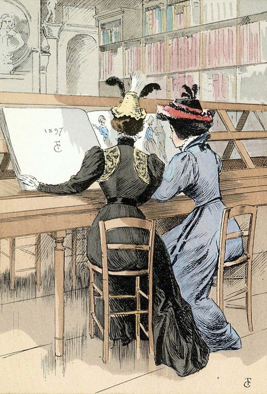 Libroantiguo's tweet photo. 'Cabinet des Estampes', the section of the national library (Paris) which houses the iconographic collections, 1897. https://t.co/WZURzDwdwD