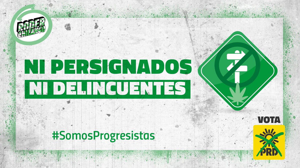 PoderCannabis's tweet image. Ni persignados, ni delincuentes #SomosProgresistas y luchamos por tus derechos. Sé parte de la historia #VotaPRD