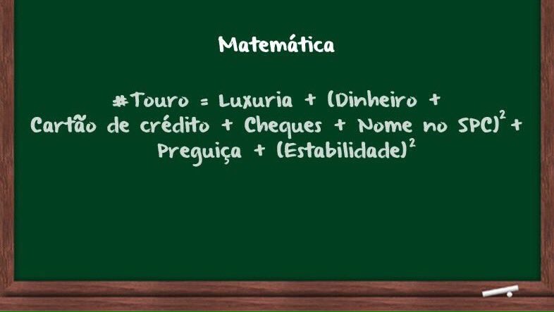 ac1dpanic's tweet image. Expressão matemática de Touro: