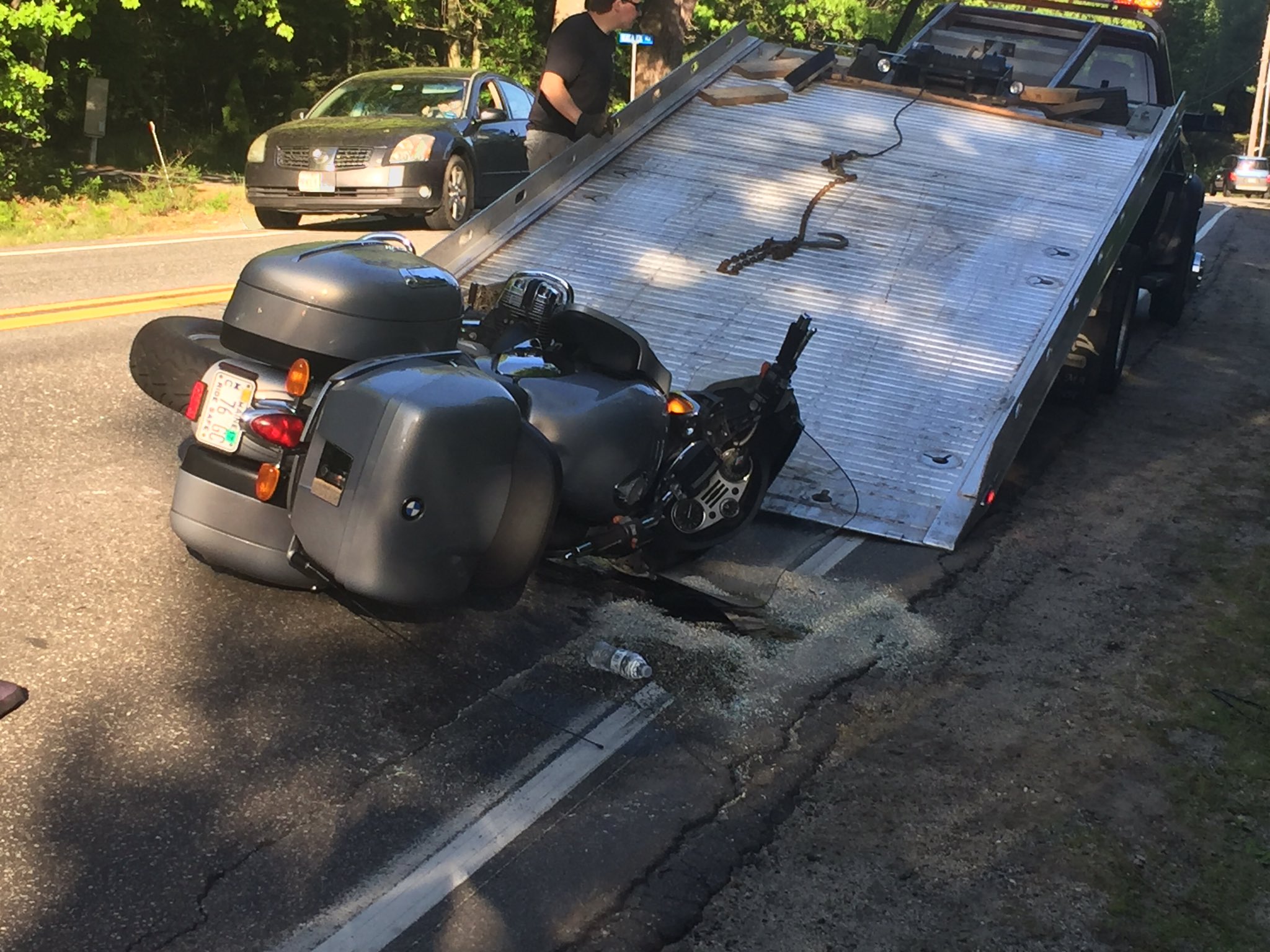 TVTEDDY on Twitter "On the scene of a car v. motorcycle accident on Rt