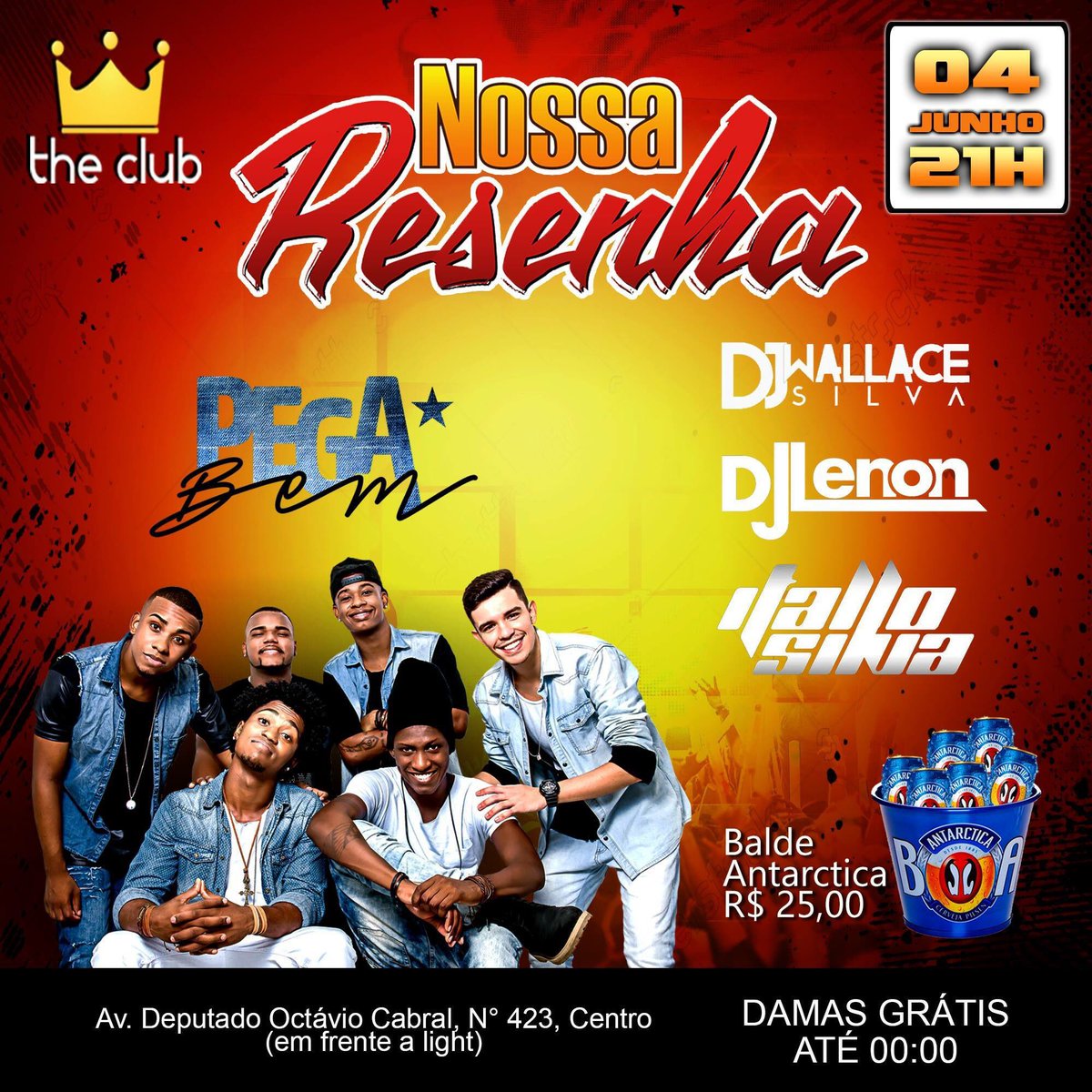 pgdNossaResenha's tweet photo. VAMOS ESPALHAR AMIGOS 😍😍 
SABADÃO TEM NOSSO PAGODÃO #NOSSARESENHA
Com o Grupo Pega Bem e os Tops Djs da cidade 😍 💥👌🏼 https://t.co/szxKjEKzXW