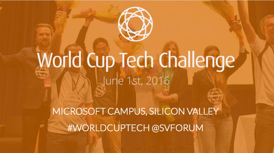 Come by #WorldCupTech @SVForum tomorrow to hear us pitch with some of the best agtech companies in the world.