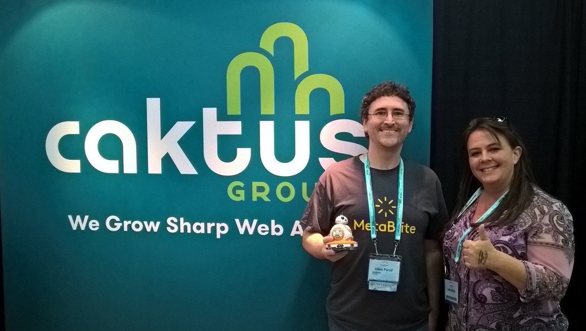 Julie_M_White's tweet image. @CaktusGroup Congrats to Adam Porad winning the Star Wars BB-8 Sphero Ball @pycon #pycon2016 #pyconopenspace