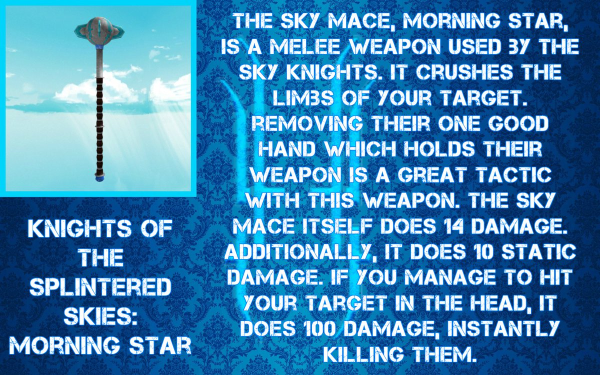 Knights Of The Splintered Skies Kosshighcouncil توییتر - roblox splintere skies