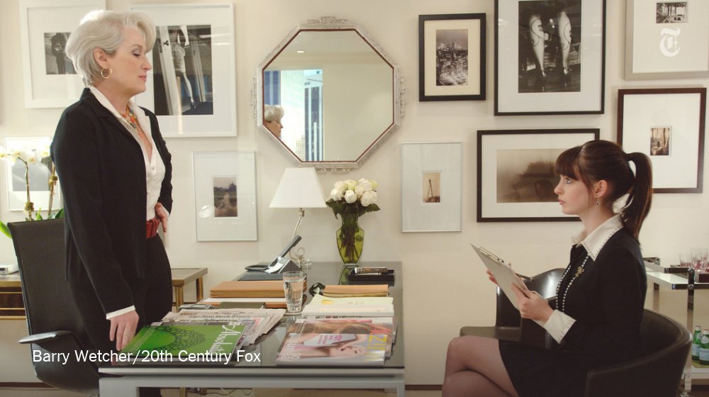 nytimes's tweet image. Obama&apos;s overtime pay plan threatens the &quot;Devil Wears Prada&quot; economy nyti.ms/1TIwdoQ