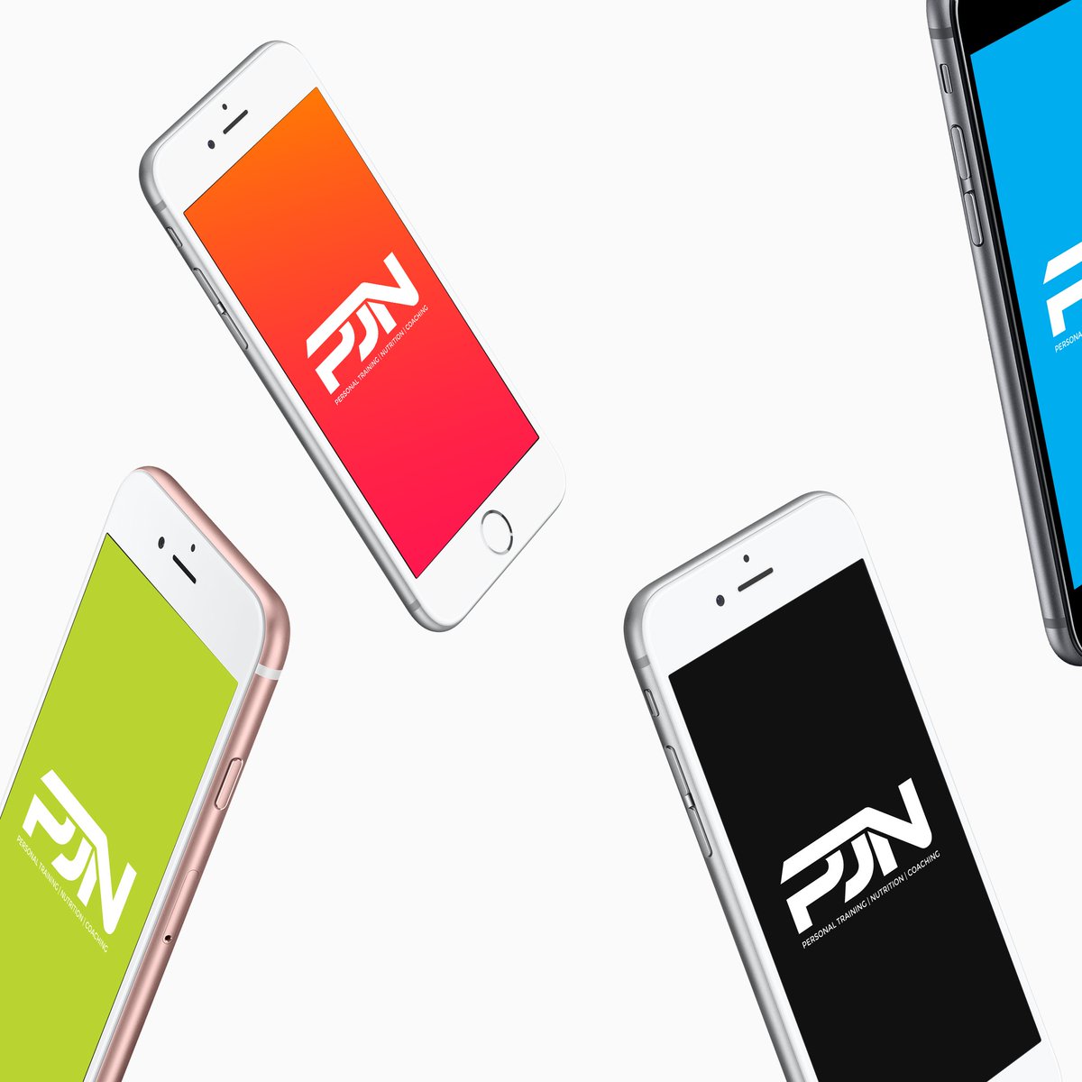 FunkeDesigns's tweet image. A clean modern brand shouldn't be restricted by colour palette... Welcome to PJN #brand #fitness