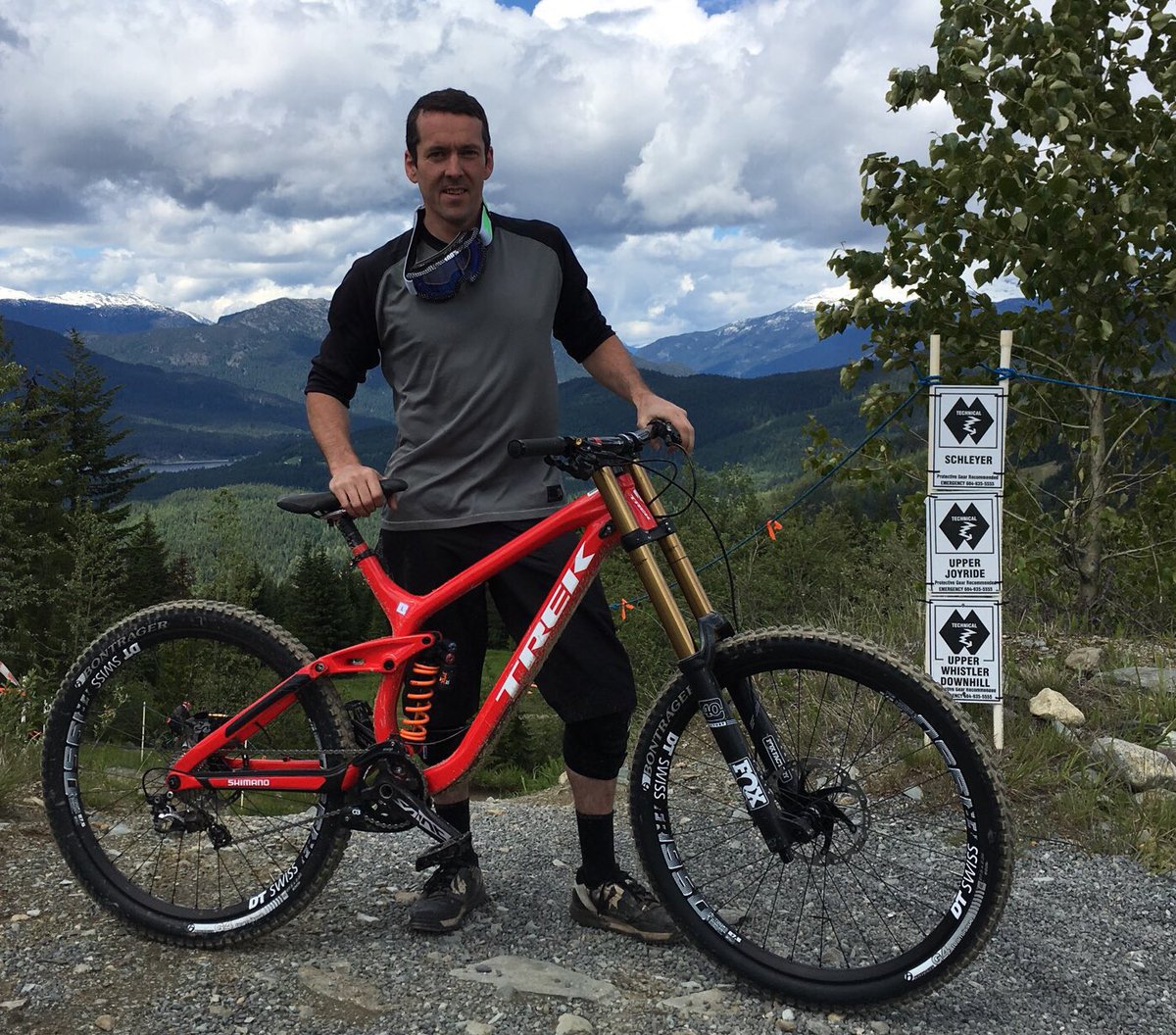 Primo conditions <a href="/WhistlerBikePrk/">Whistler Bike Park</a> today, never had it so good! Thanks <a href="/Summit_Sport/">Summit Sport</a> and <a href="/TrekBikes/">Trek Bicycle</a> for the Session