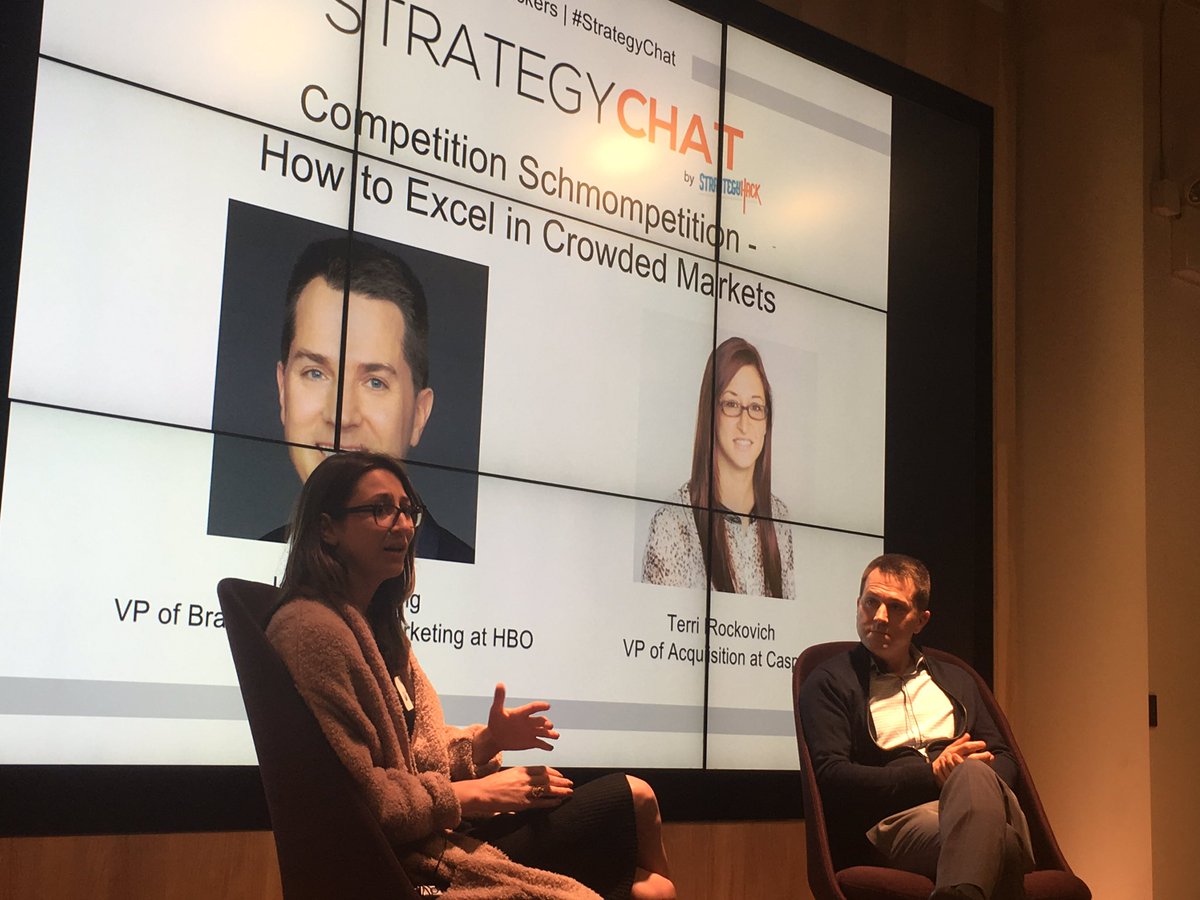 DarenMcKelvey's tweet photo. #StrategyChat (@StratHackers) w @HBO's Jason Mulderig x @Casper's Terri Rockovich  #marketing https://t.co/UHx3WTGo5Q