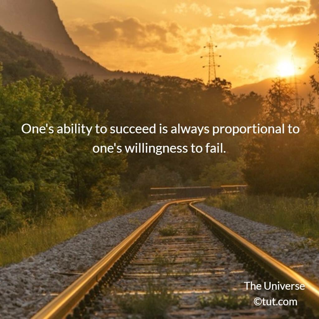 If you don't take the risk, you will not achieve greatness