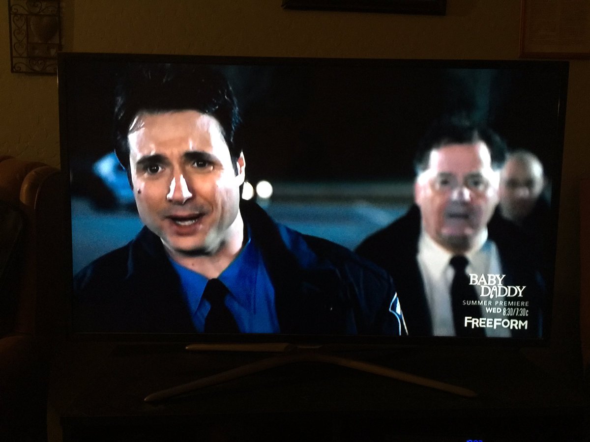 erinvalynn's tweet photo. There's just something about the cool Sgt. Howard I really like🤔 ;D @adamferrara #IsHeCrying https://t.co/x5NUaUmree
