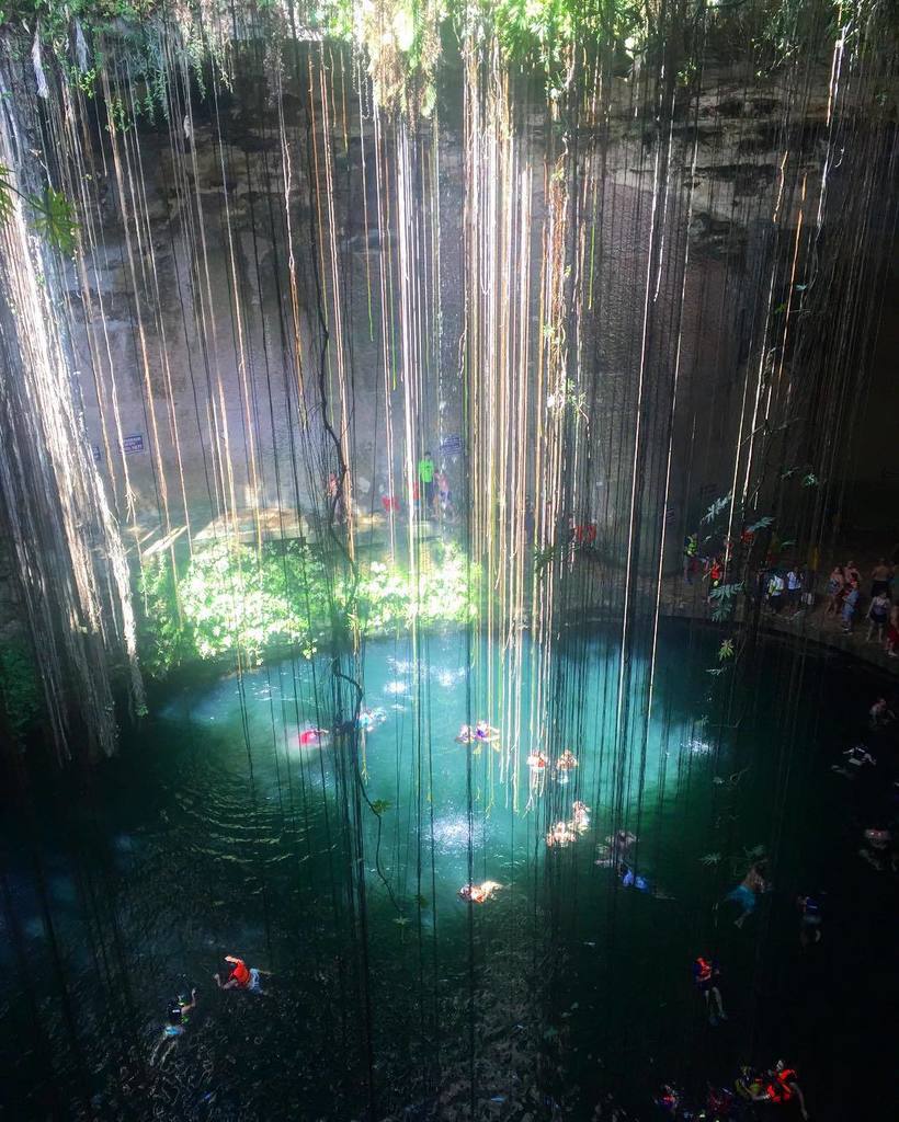 View of Ik Kil cenote from this angle #SinkHole #Adventures #Maycation by <a href="/marynel/">Marynel</a> - ift.tt/1WXXJEz