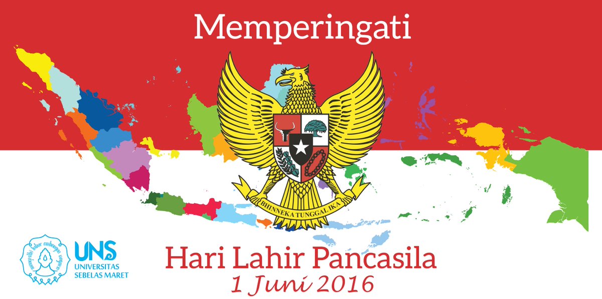 Universitas Sebelas Maret (UNS) Surakarta mengucapkan selamat memperingati Hari Lahir Pancasila 1 Juni 2016.