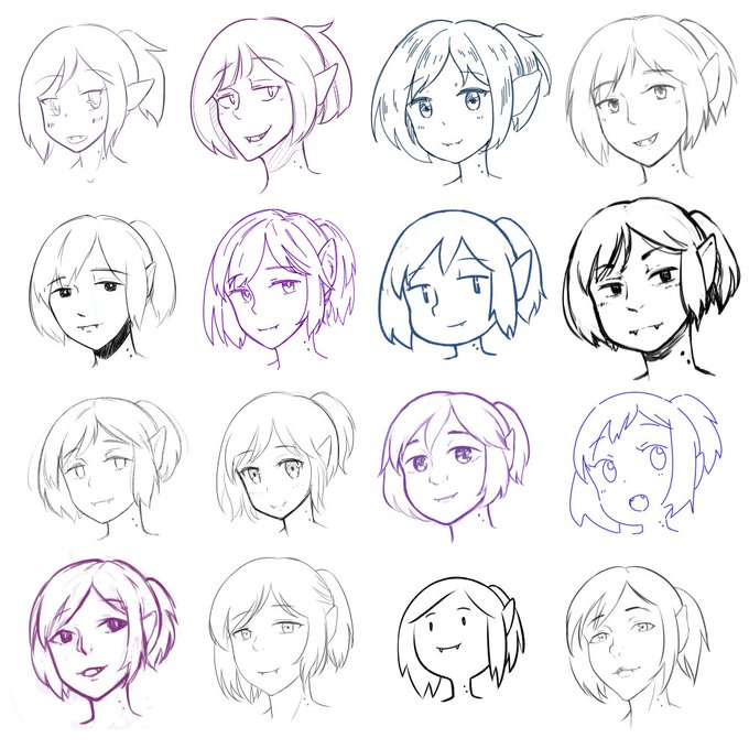 The entire set! #Marceline in 16 styles! 